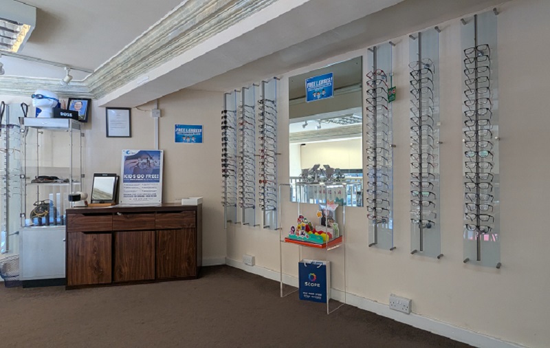 care optics practice frames racks